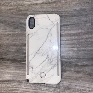 Marble LuMee iPhone XS Max Selfie Case